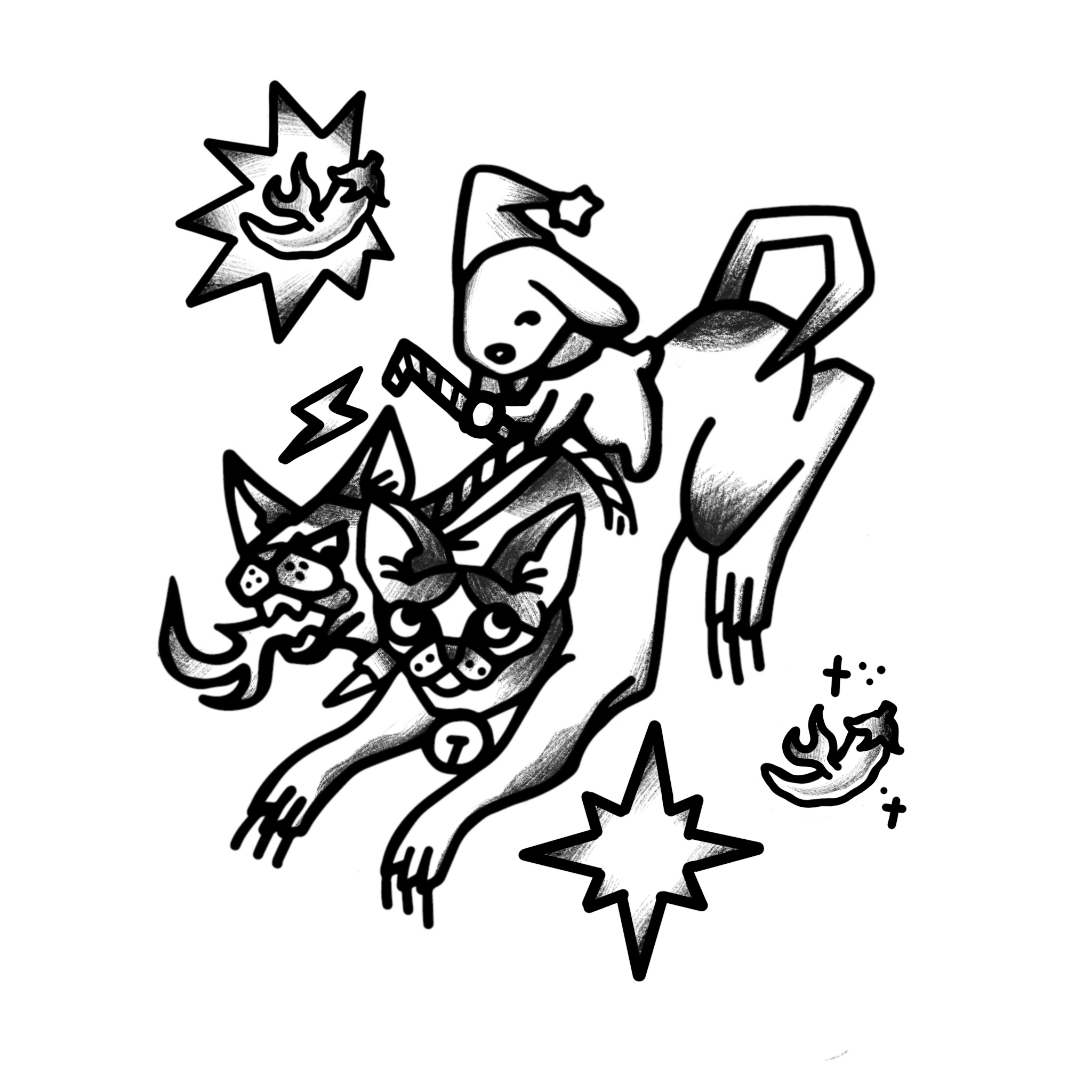 Tattoo flash illustration